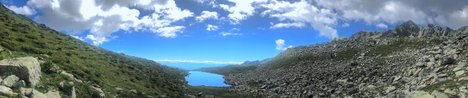 Veduta panoramica del lago Poinella