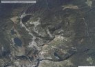 Itinerario laghi di San Giuliano dal satellite 