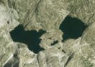 Lago Serodoli e Gelato dal satellite