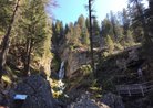 Veduta delle cascate alte di Valvallesinella