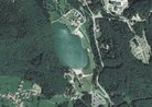 Lago di Lavarone dal satellite