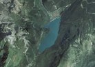 Lago di Molveno dal satellite