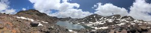 Veduta panoramica del lago Nuovo Vedretta del Careser