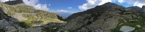 Veduta panoramica dei laghetto della Vallina inferiore